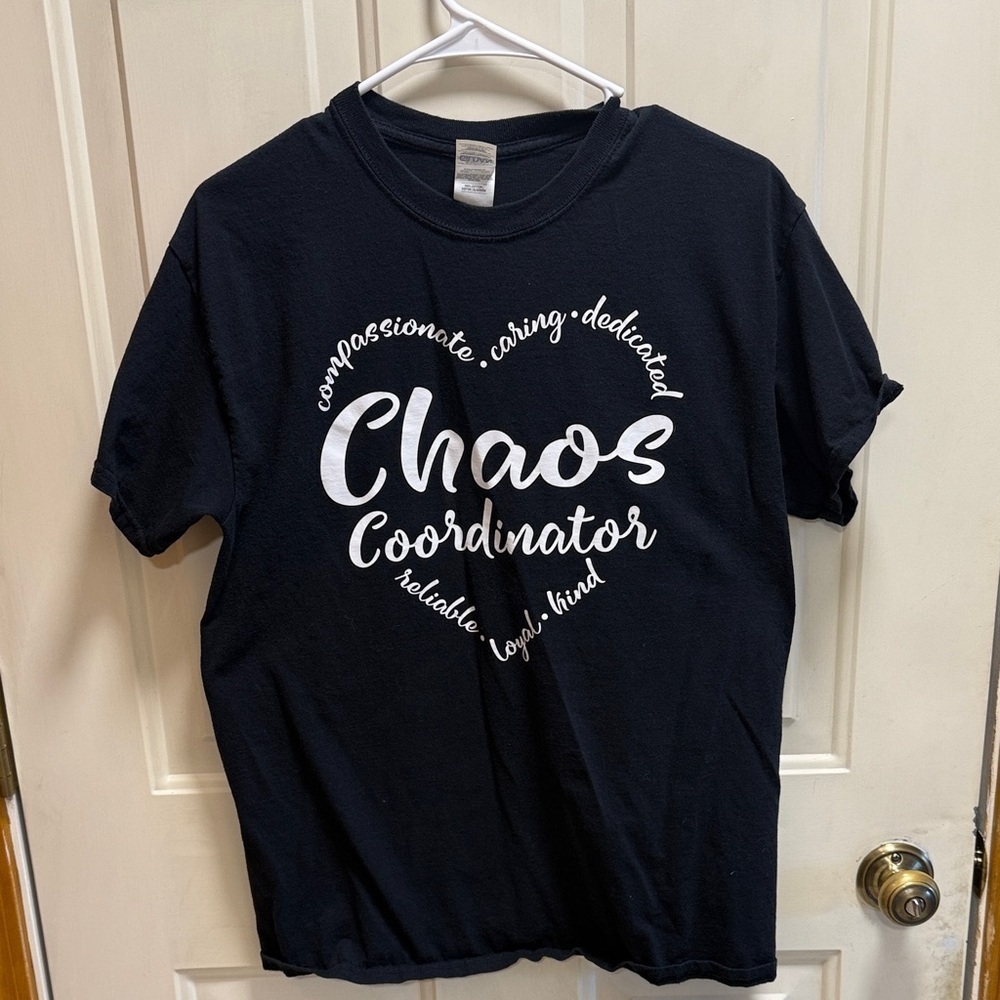 Gilden Black Chaos Coordinator Ladies T-Shirt size M